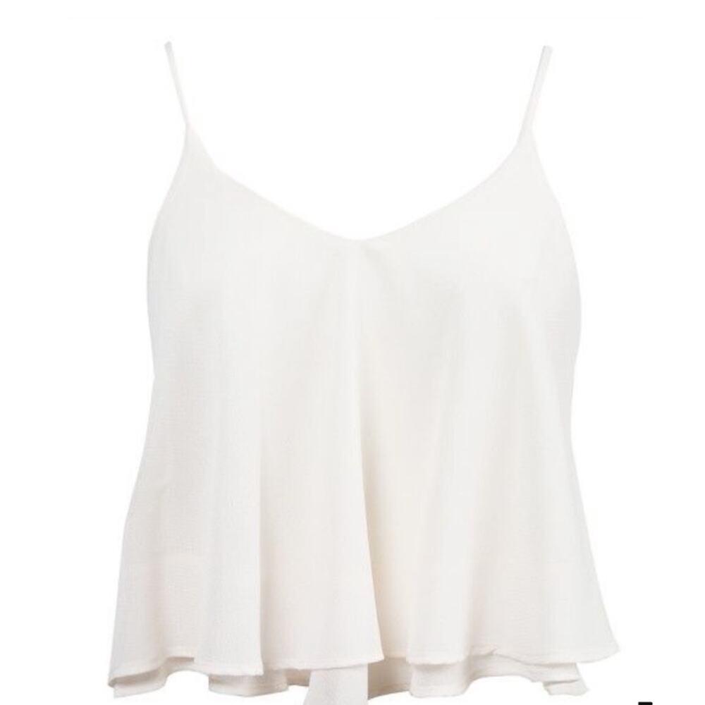 0102 NEW White Cami Spaghetti Strap Top